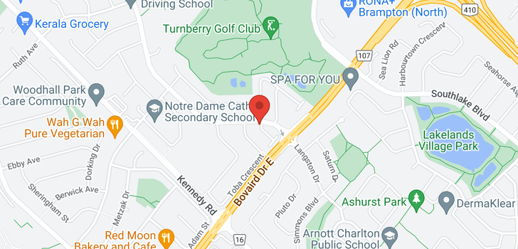 map of 250 RICHVALE Drive S